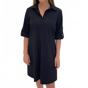 NEW PEACE OF CLOTH ryan tech dress in navy